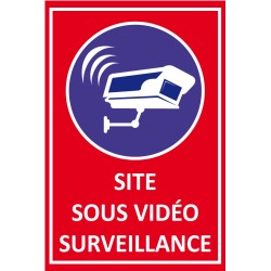 Panneau de dissuasion site sous vidéo surveillance