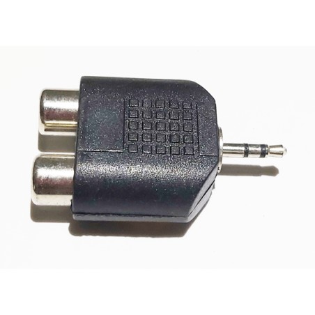 Adaptateur jack mâle 2.5 stéréo / rca femelle