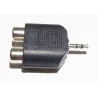 Adaptateur jack mâle 2.5 stéréo / rca femelle