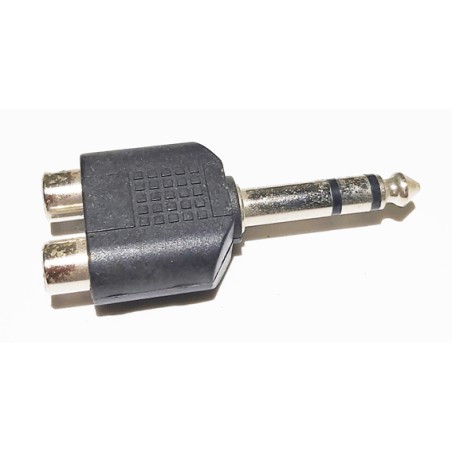 Adaptateur jack mâle 6.35 stéréo / rca femelle