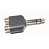 Adaptateur jack mâle 6.35 stéréo / rca femelle