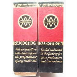 Vacuum tube 6V6G westinghouse lot de 2 tubes