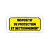 Etiquette dispositif de protection et sectionnement (lot de 20pièces)