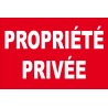 Panneau propriété privée 150x100mm (lot de 3 pièces)