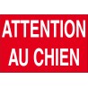 Panneau attention au chien en pvc 300x200mm