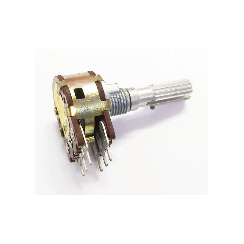 Potentiomètre stéréo 2X50K B axe 6mm