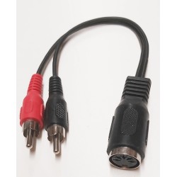 Adaptateur rca mâle - din 5...