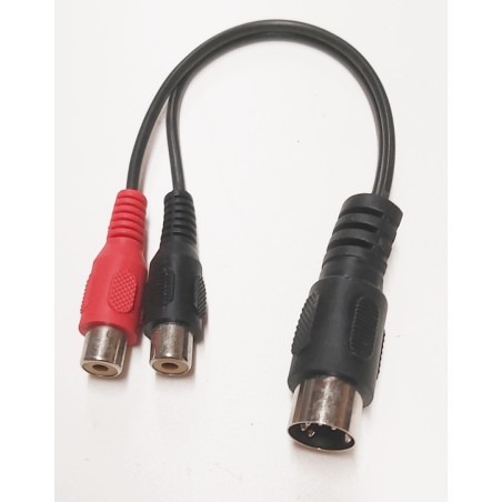 Adaptateur rca femelle - din 5 broches mâle