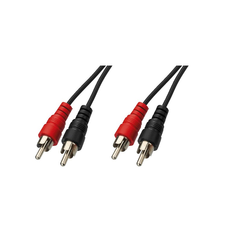 Cordon audio stéréo, 2 x 2 RCA mâle, 1,80 m