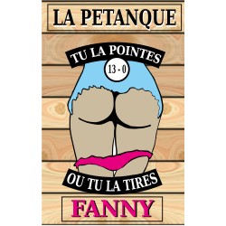 Panneau F ANNY pétanque