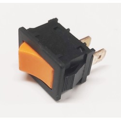 Interrupteur à bascule marche/arrêt orange 10amp/250volts