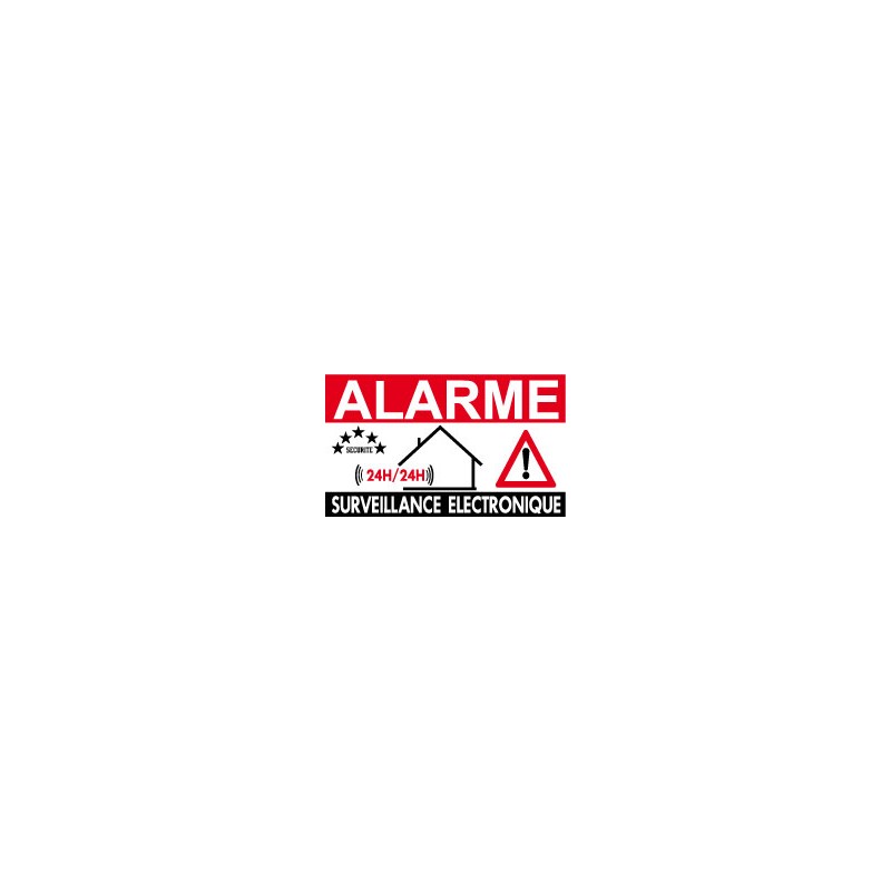 10 Panneaux alarme surveillance électronique 24h/24