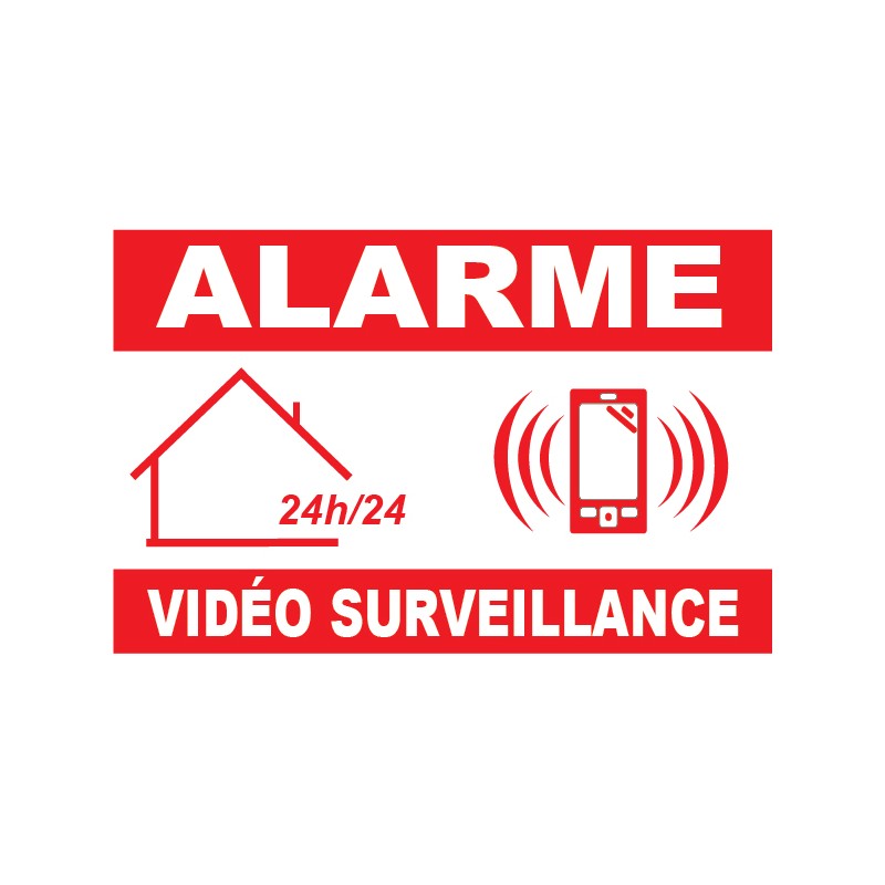 10 Panneaux vidéo surveillance 24h/24