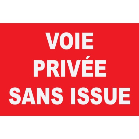 Voies sans issue