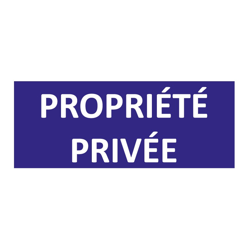 Panneau propriété privée