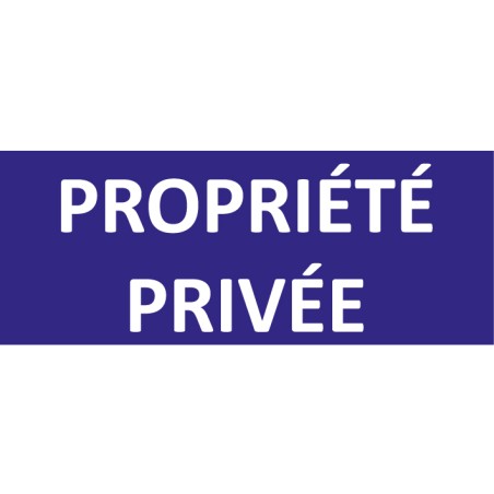 Panneau propriété privée