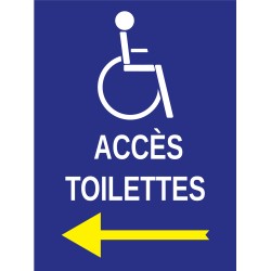 Panneau accès toilettes...