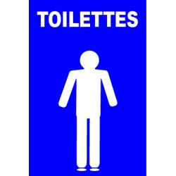 Panneau toilettes hommes