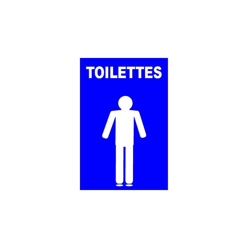 Panneau toilettes hommes