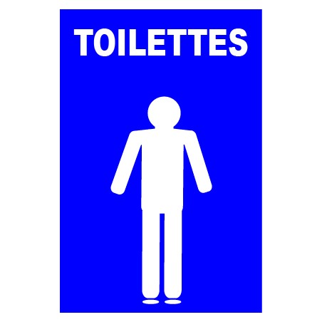 Panneau toilettes hommes