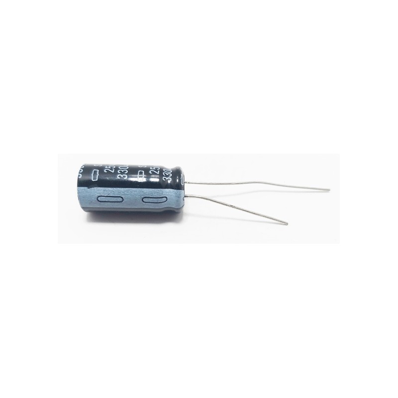 Condensateur - Electrolytic capacitor 330mf 25volts 85°c (lot de 5p)