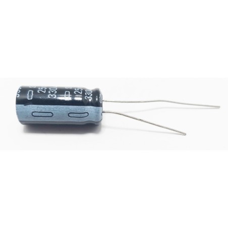 Condensateur - Electrolytic capacitor 330mf 25volts 85°c (lot de 5p)