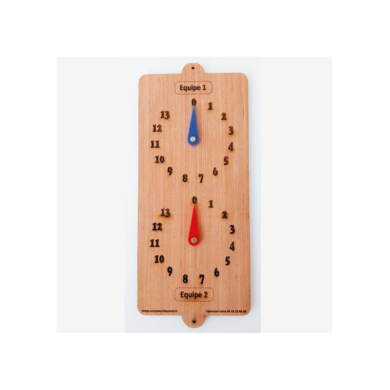 Compteur de points pétanque en bois