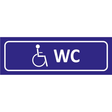 Signalétique adhésives WC handicapé