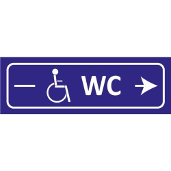 Signalétique adhésives WC handicapé droite