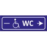 Signalétique adhésives WC handicapé droite