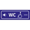 Signalétique adhésives WC handicapé gauche