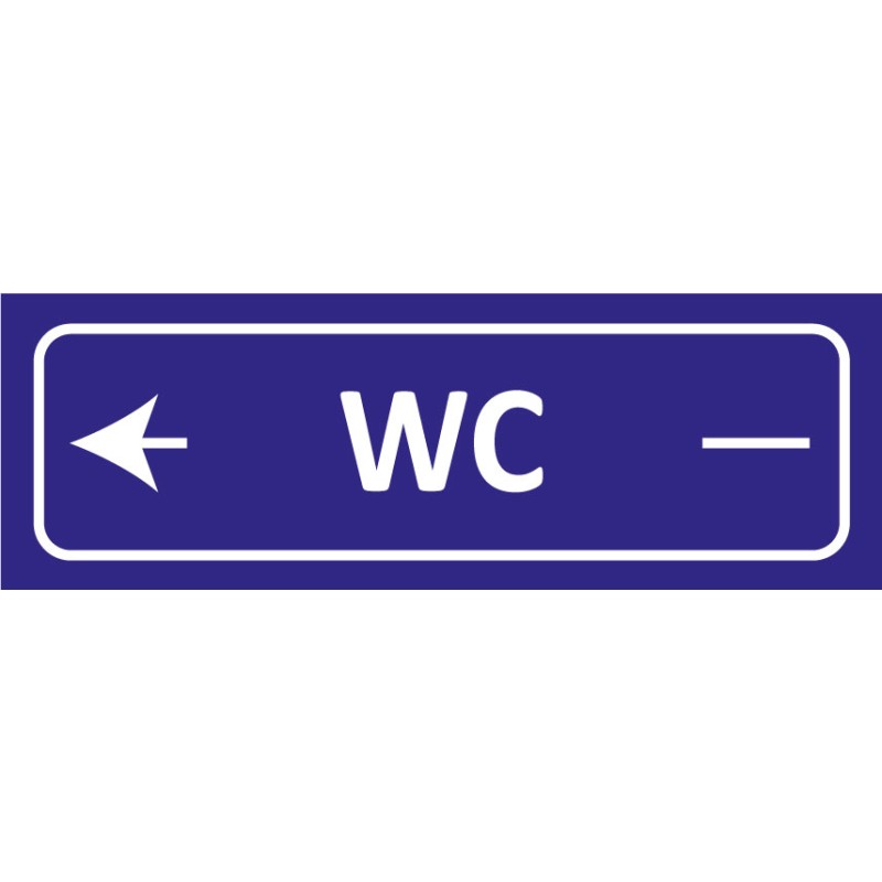 Signalétique adhésives WC gauche