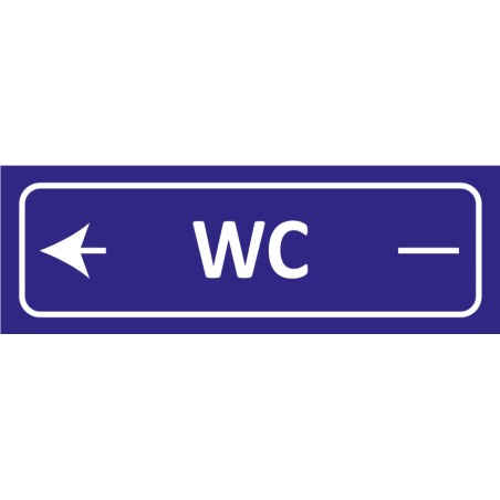 Signalétique adhésives WC gauche