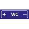 Signalétique adhésives WC gauche