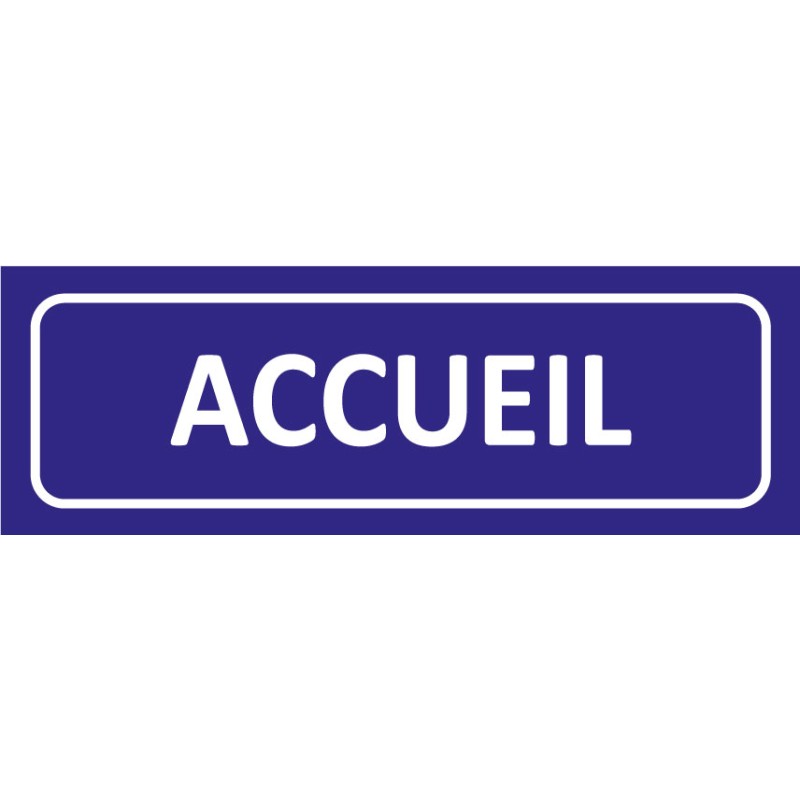 Signalétique adhésives accueil