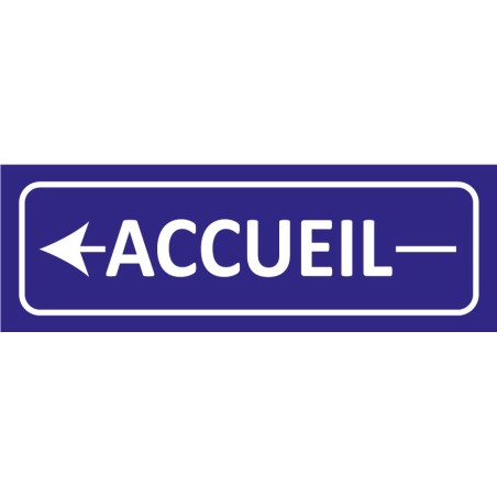 Signalétique adhésives accueil gauche