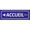 Signalétique adhésives accueil gauche