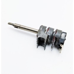 Potentiomètre stéréo 2x47k B + 10KA avec interrupteur