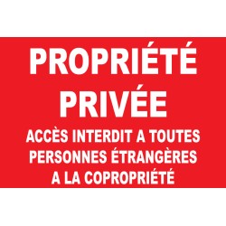 Propriété privée accès...
