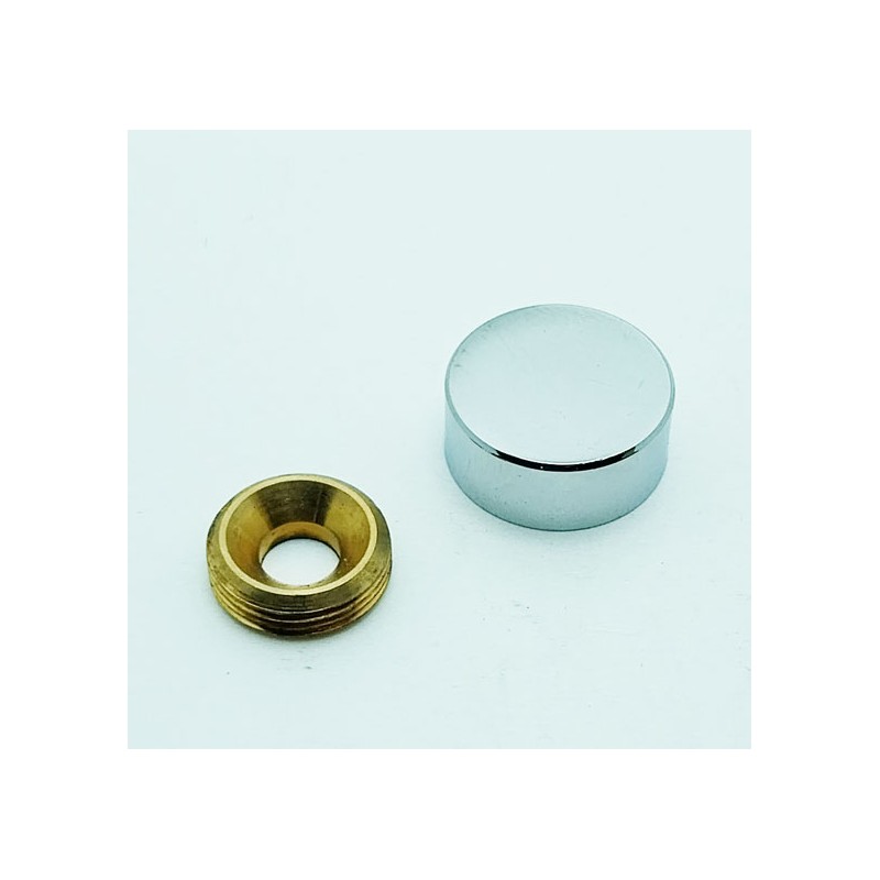 Cache vis chromé 19mm