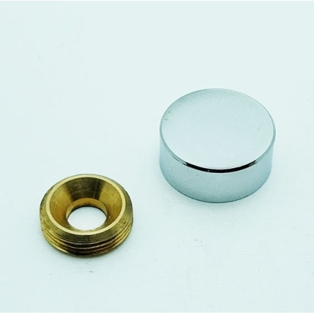 Cache vis chromé 19mm