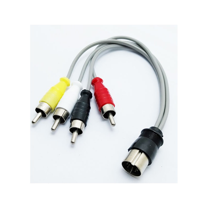 Adaptateur din 5 broches - rca mâle