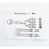 Adaptateur din 5 broches - rca mâle