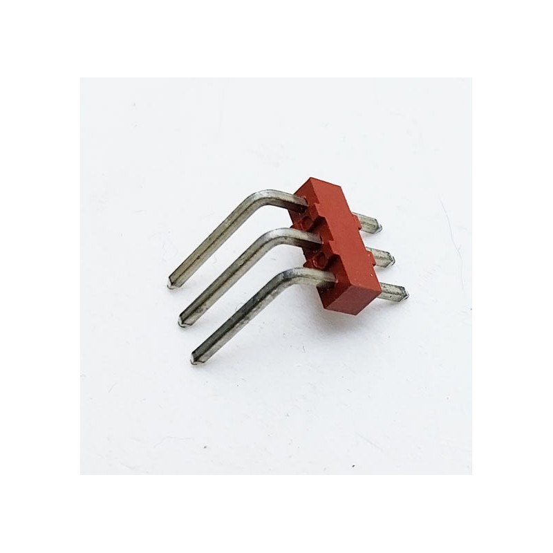 Bornier 3 broches coudé (lot de 10p)