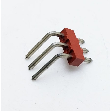Bornier 3 broches coudé (lot de 10p)