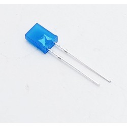Led bleu rectangulaire