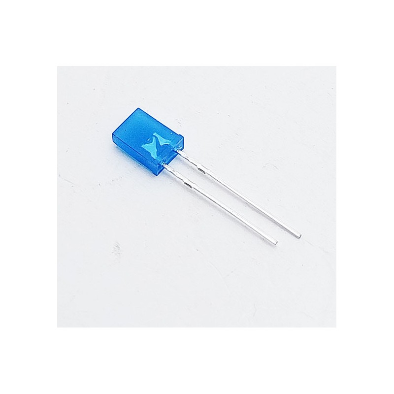 Led bleu rectangulaire