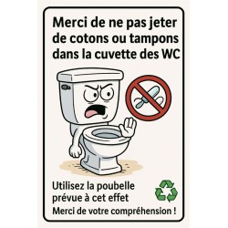 Panneau merci de ne pas...