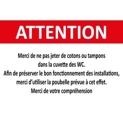 Panneau merci de ne pas...