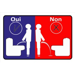 Panneau merci de faire dans...